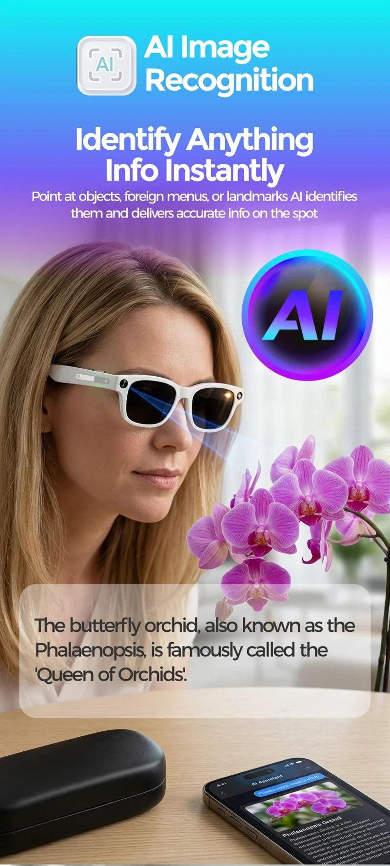Lenovo F06 AI Smart Glasses – 4K Camera, AI Translation & Bluetooth