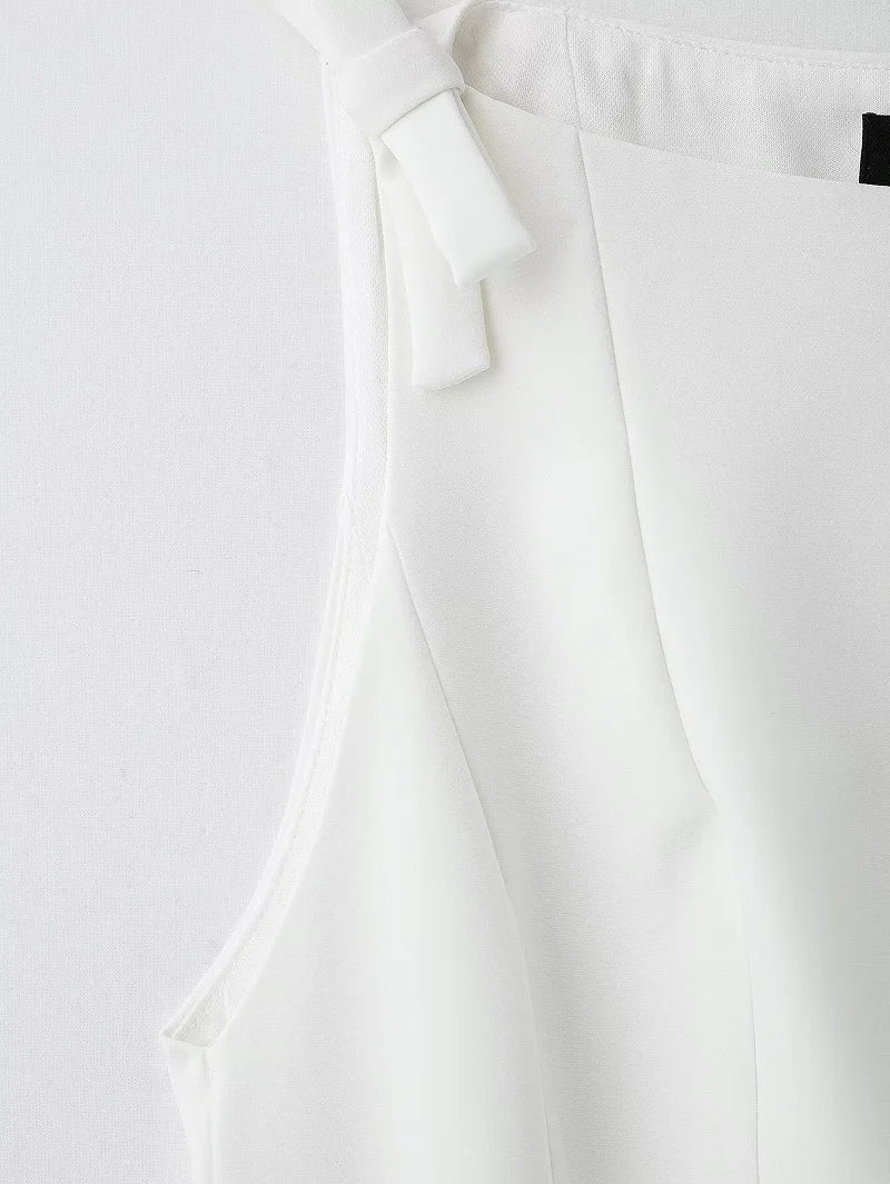 MUJER Women’s Bow Detail Off-Shoulder Top