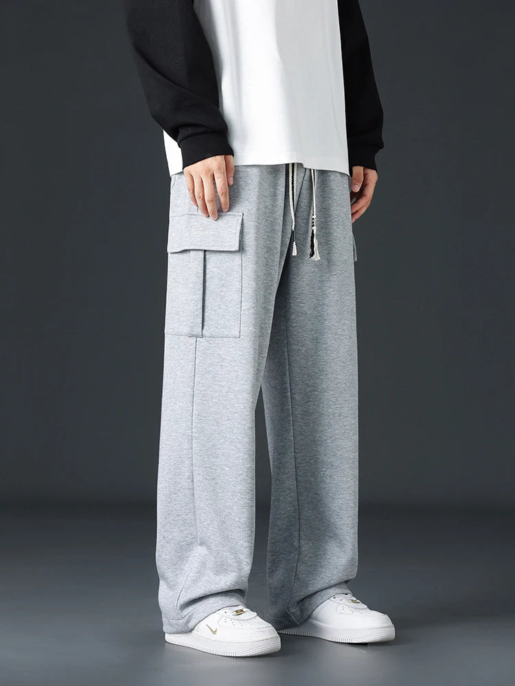 Men’s Loose-Fit Wide-Leg Joggers