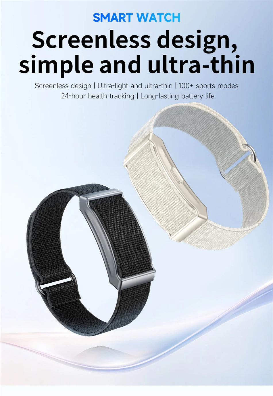BOXUXING Screen-Free Fitness & Health Tracking Smart Wristband