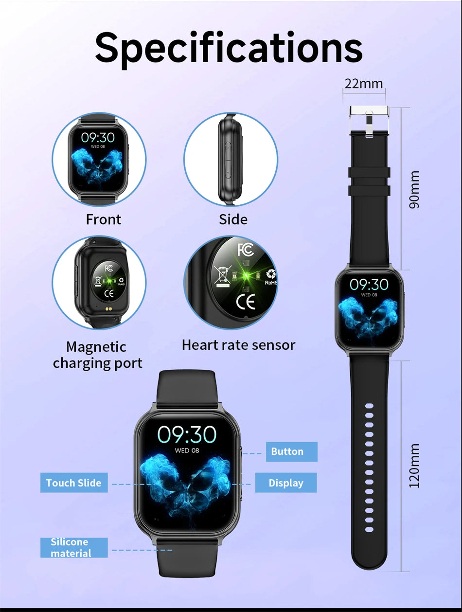 BOXUXING Women’s Bluetooth Calling Fitness Smartwatch