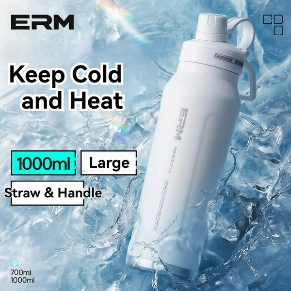 Stainless Steel Insulated Straw Water Bottle