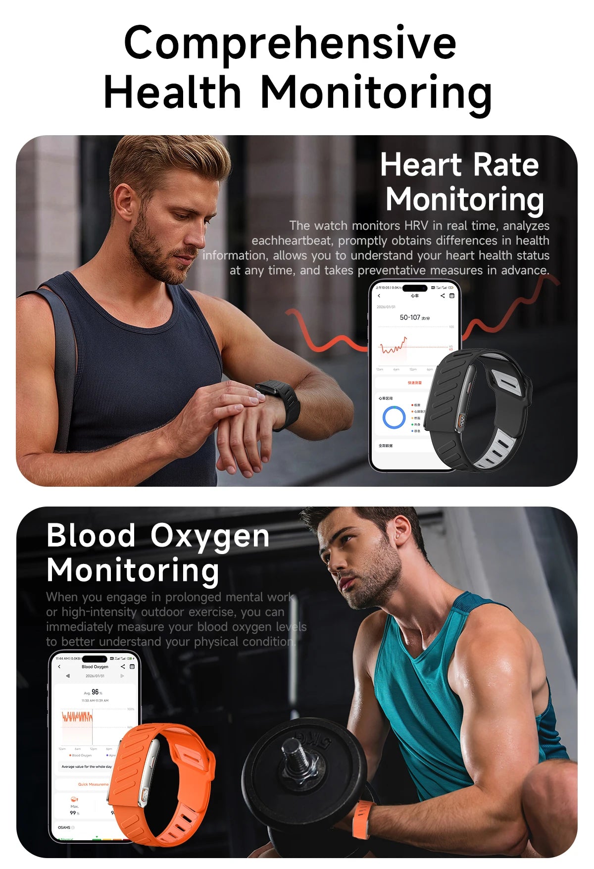 VWAR Loop Life Screenless Fitness & Health Tracker