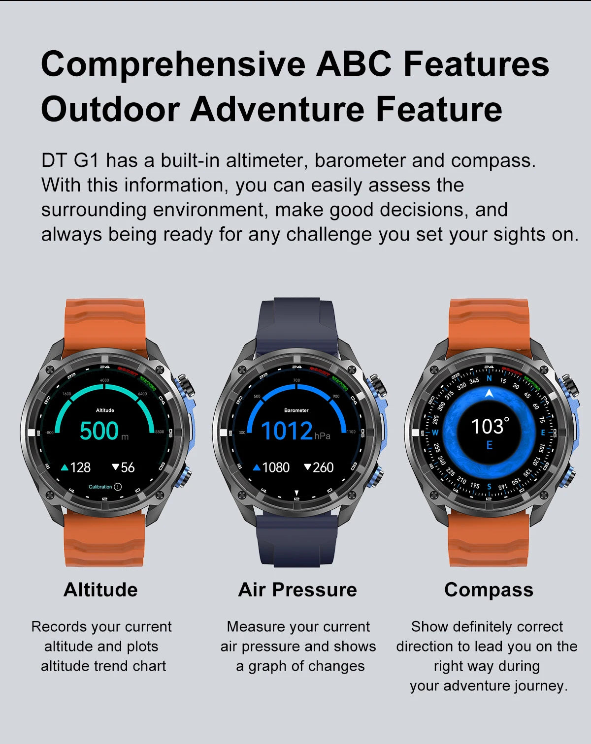 ALM Explorer Pro GPS Smartwatch – Offline Maps, 4GB Storage & 50M Waterproof