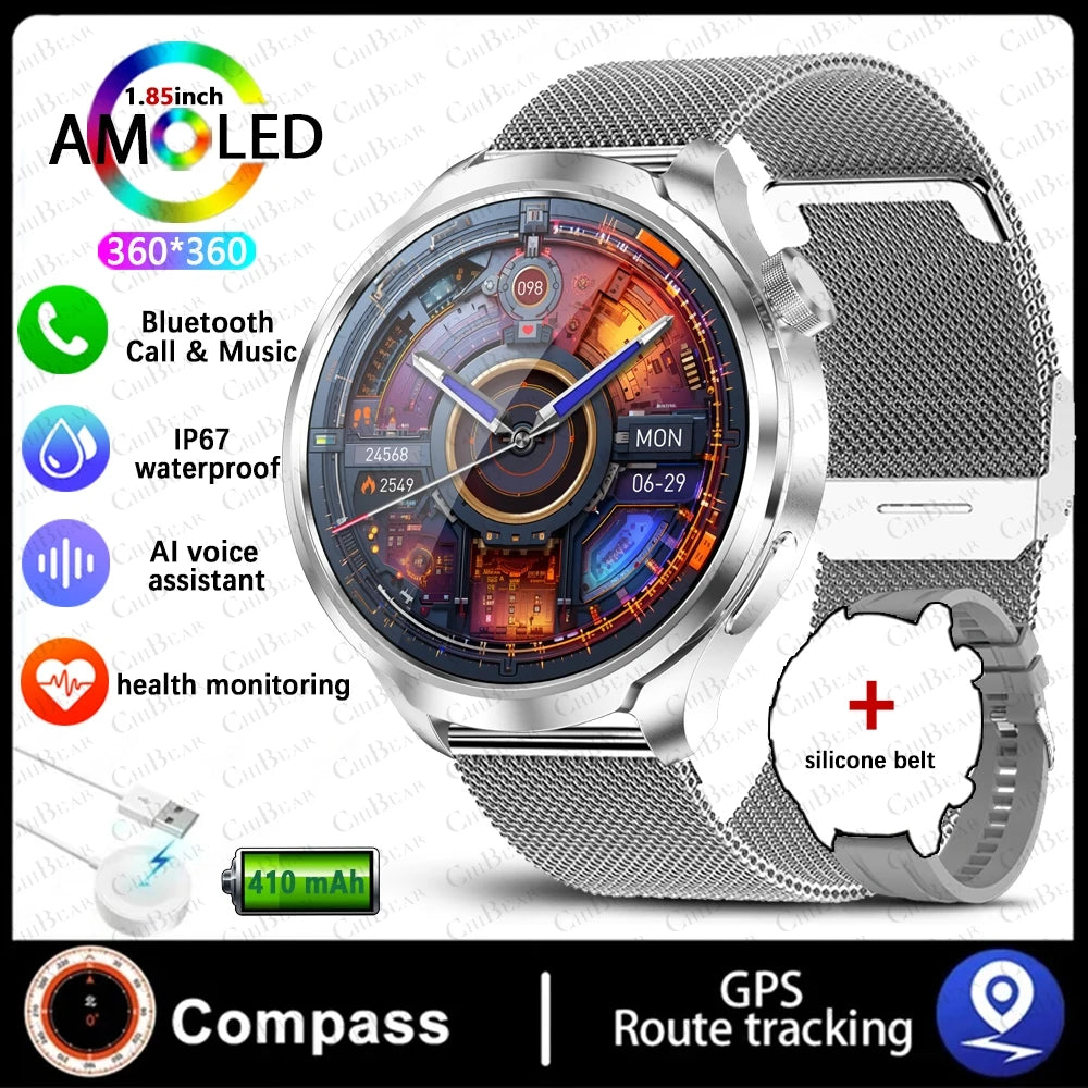 ALM TrekPro Smart Watch – 1.85” AMOLED Outdoor & Fitness Watch