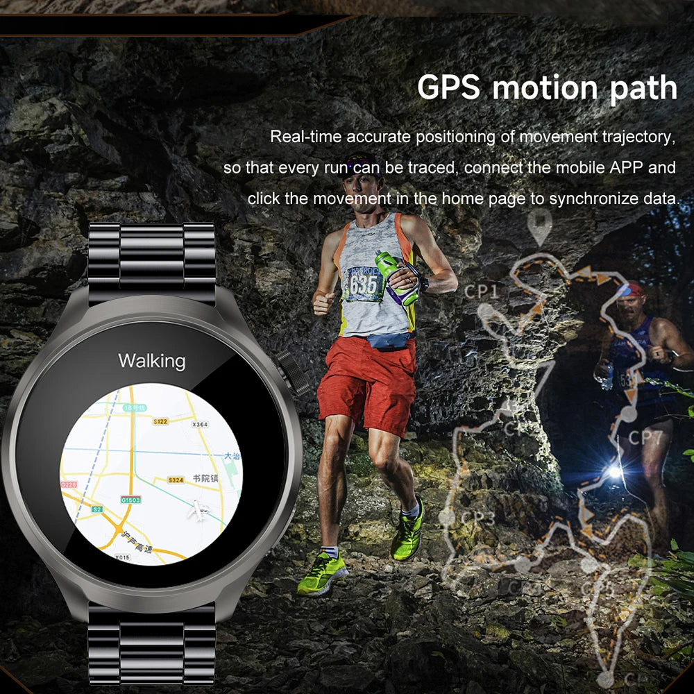 ALM TrekPro Smart Watch – 1.85” AMOLED Outdoor & Fitness Watch