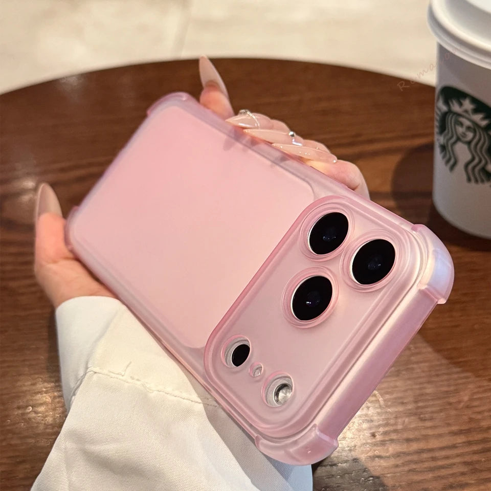 Matte Clear Protective Phone Case for iPhone