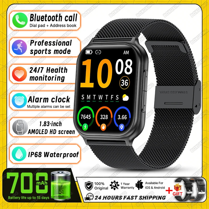 BOXUXING Women’s Bluetooth Calling Fitness Smartwatch