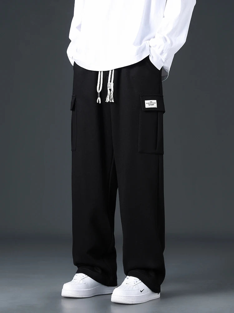 Men’s Loose-Fit Wide-Leg Joggers