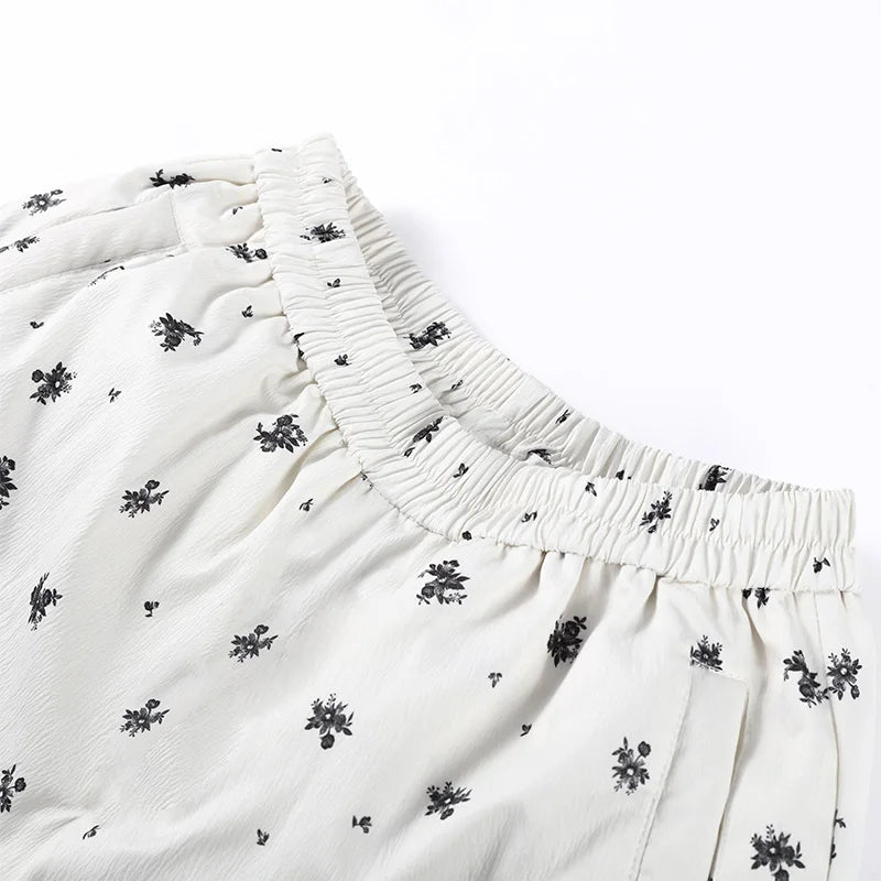 Women’s Chic Striped Hooded Puffer Co-ord Set
