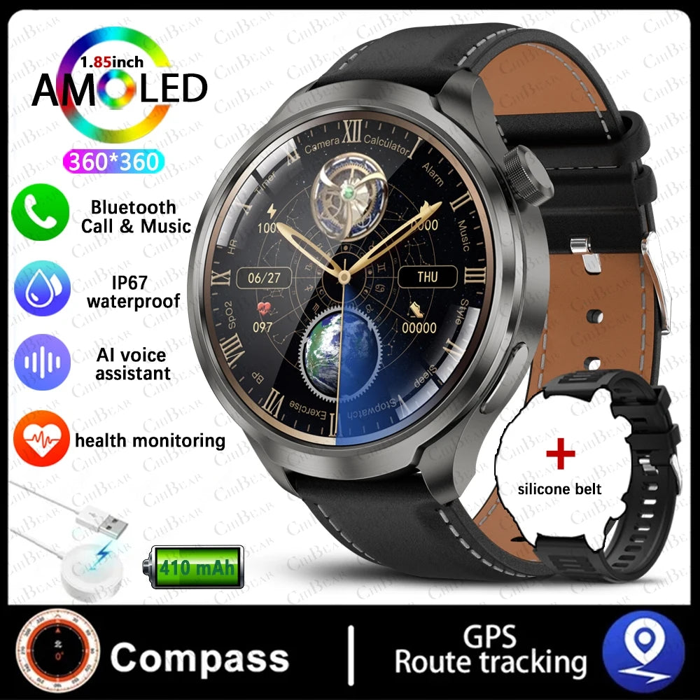 ALM TrekPro Smart Watch – 1.85” AMOLED Outdoor & Fitness Watch