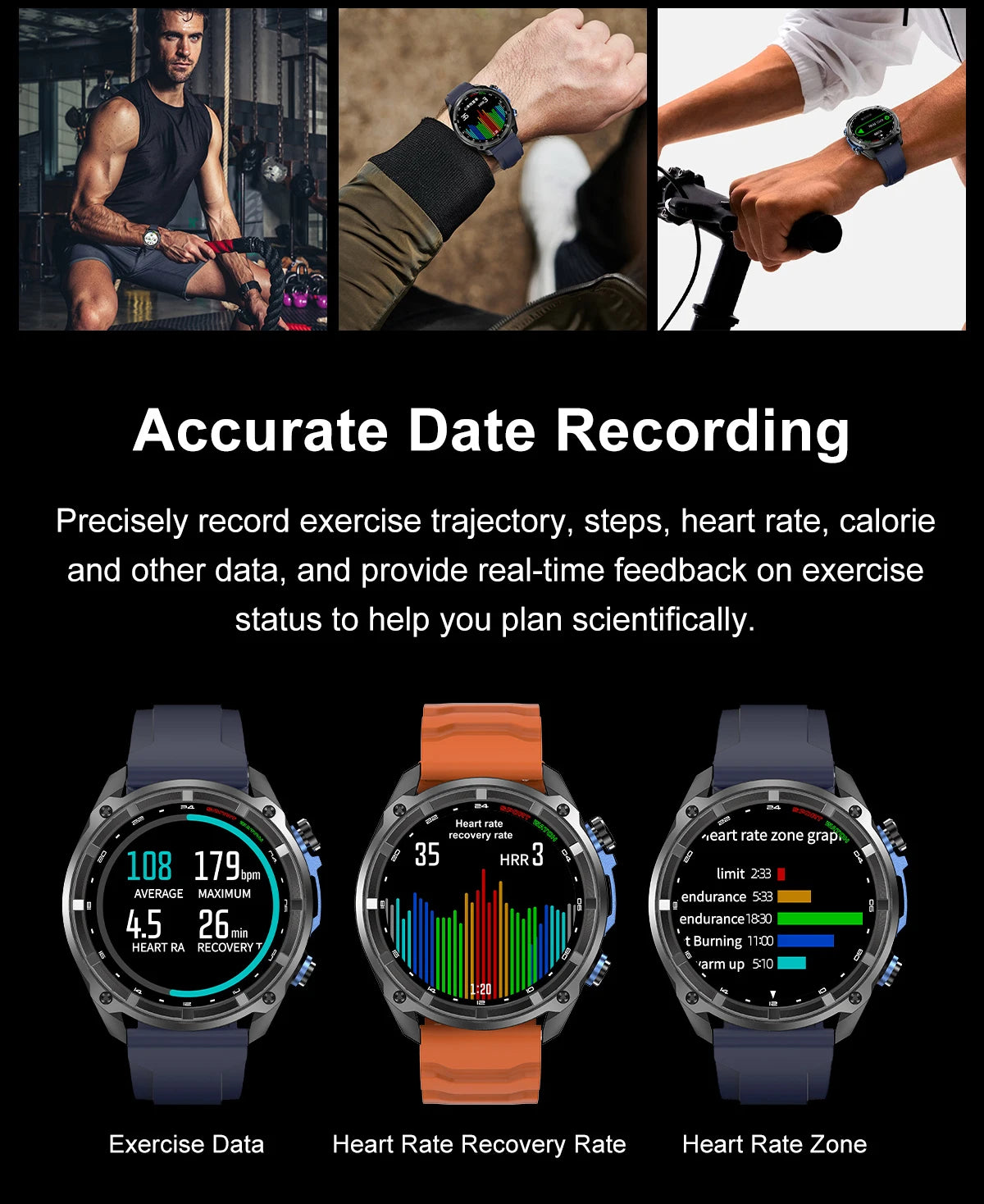 ALM Explorer Pro GPS Smartwatch – Offline Maps, 4GB Storage & 50M Waterproof