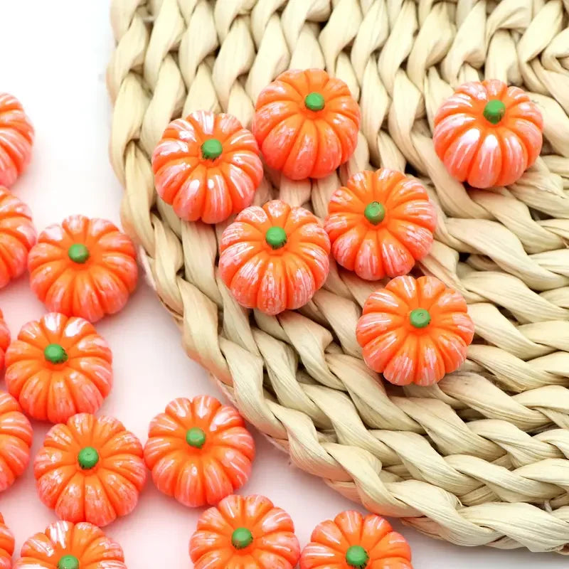 5/10Pcs Mini Resin Pumpkins Miniatures, Fall Halloween Figurines, Fairy Garden Supplies, Potted Plant Terrarium Accessories