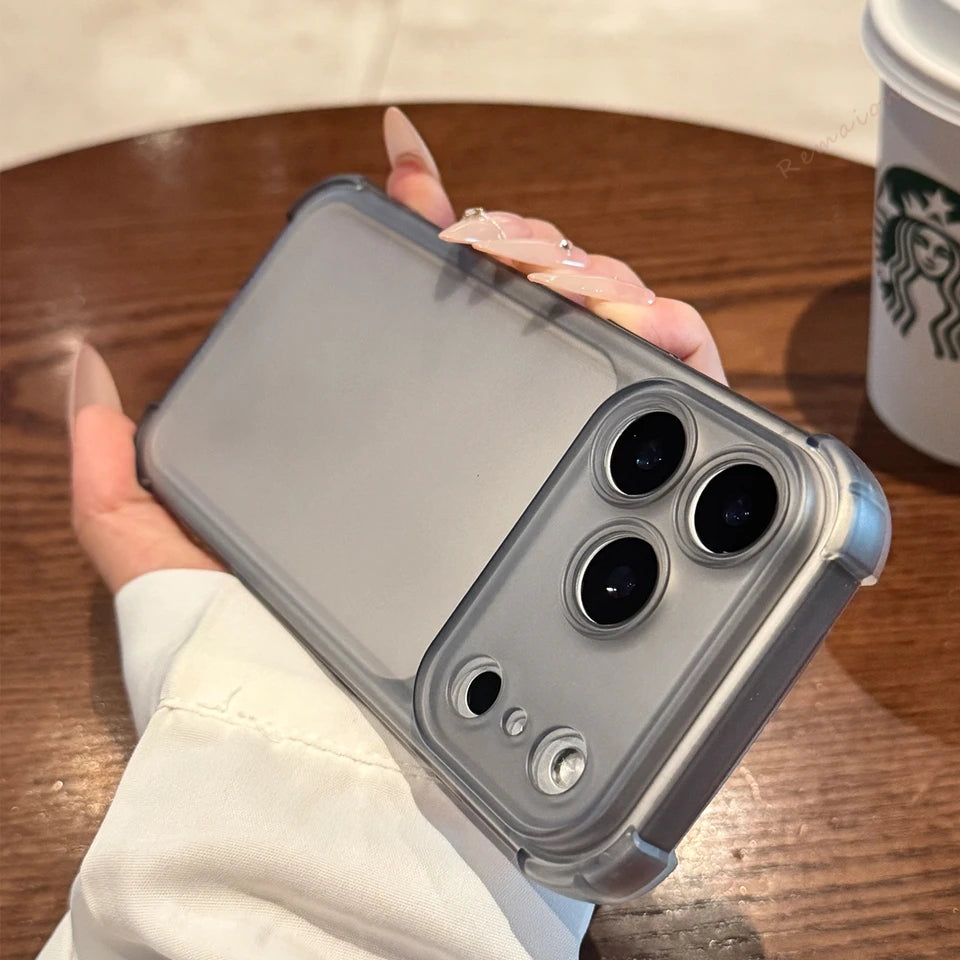 Matte Clear Protective Phone Case for iPhone