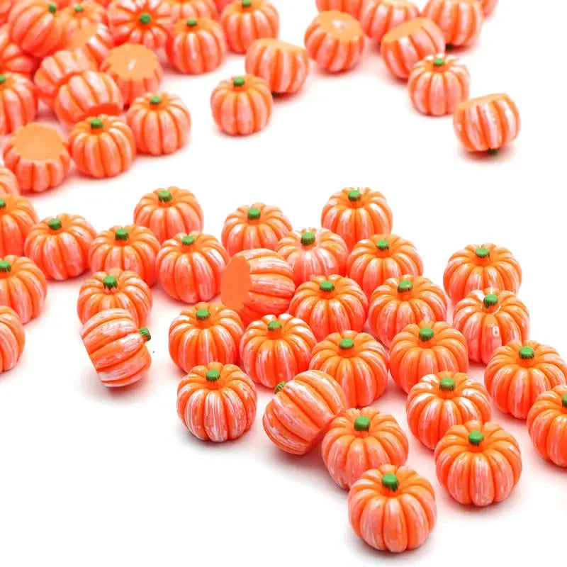5/10Pcs Mini Resin Pumpkins Miniatures, Fall Halloween Figurines, Fairy Garden Supplies, Potted Plant Terrarium Accessories