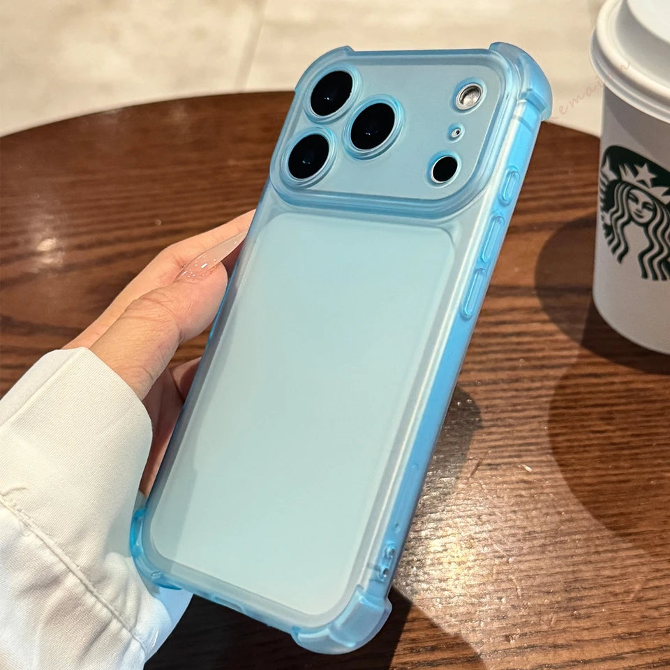 Matte Clear Protective Phone Case for iPhone