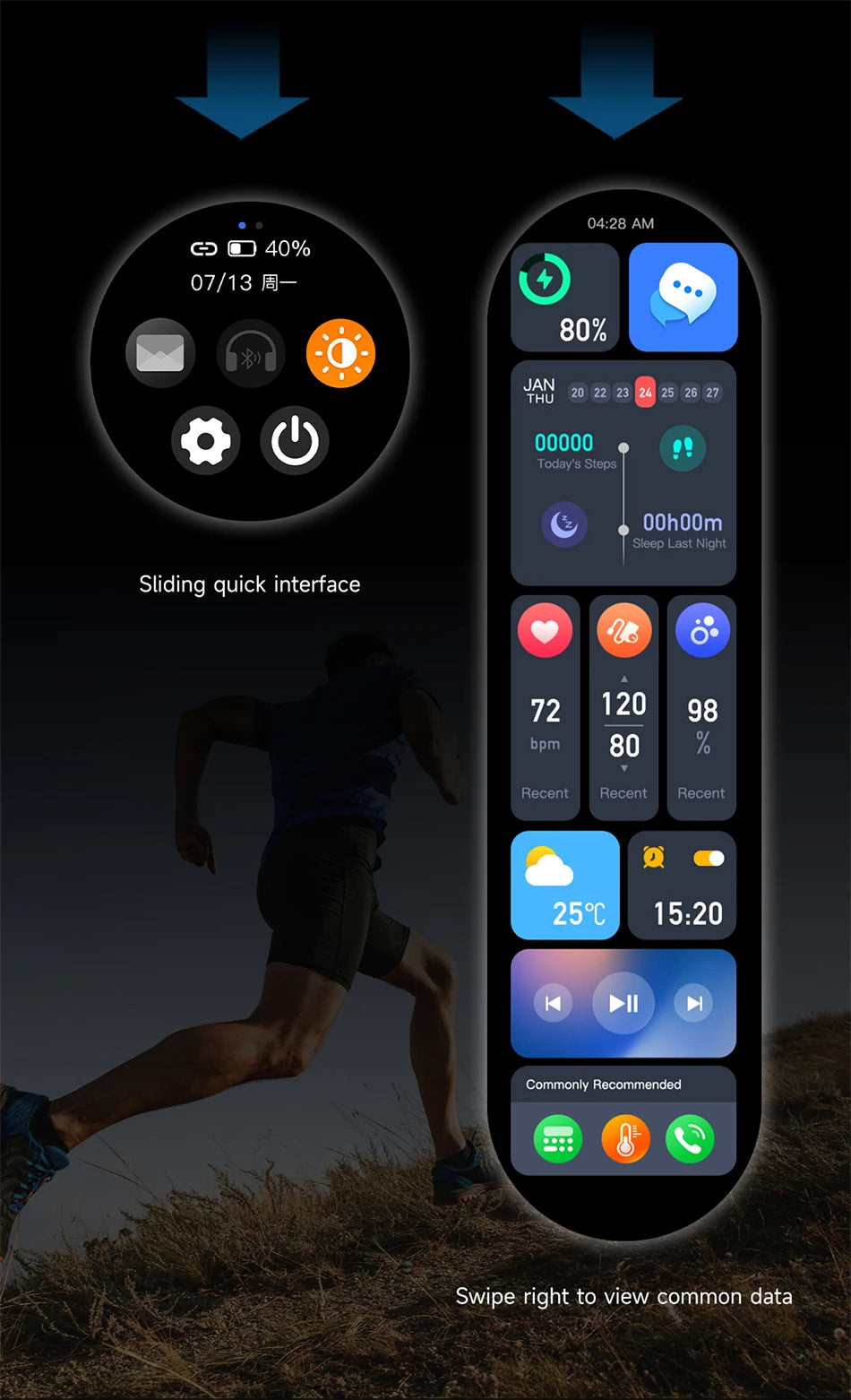 ALM TrekPro Smart Watch – 1.85” AMOLED Outdoor & Fitness Watch