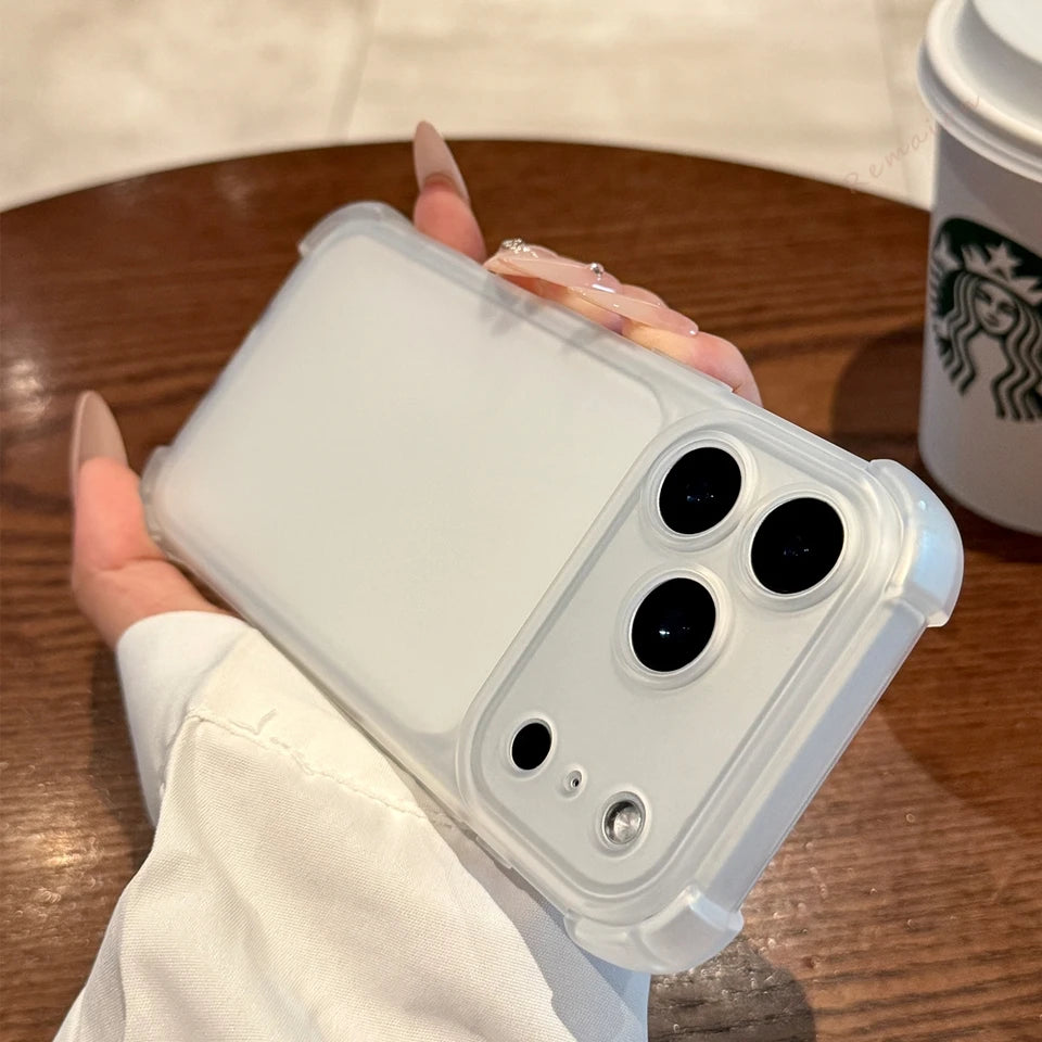 Matte Clear Protective Phone Case for iPhone