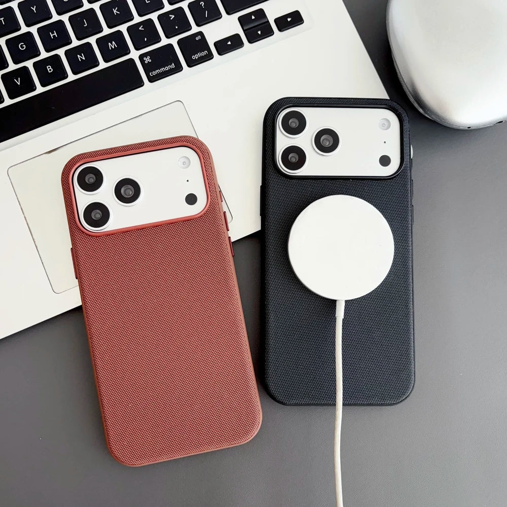 Premium Woven Magnetic Phone Case for iPhone