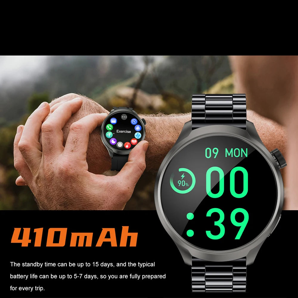 ALM TrekPro Smart Watch – 1.85” AMOLED Outdoor & Fitness Watch