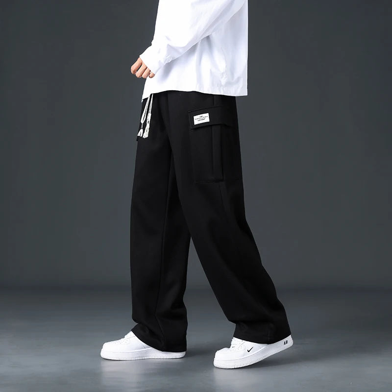 Men’s Loose-Fit Wide-Leg Joggers