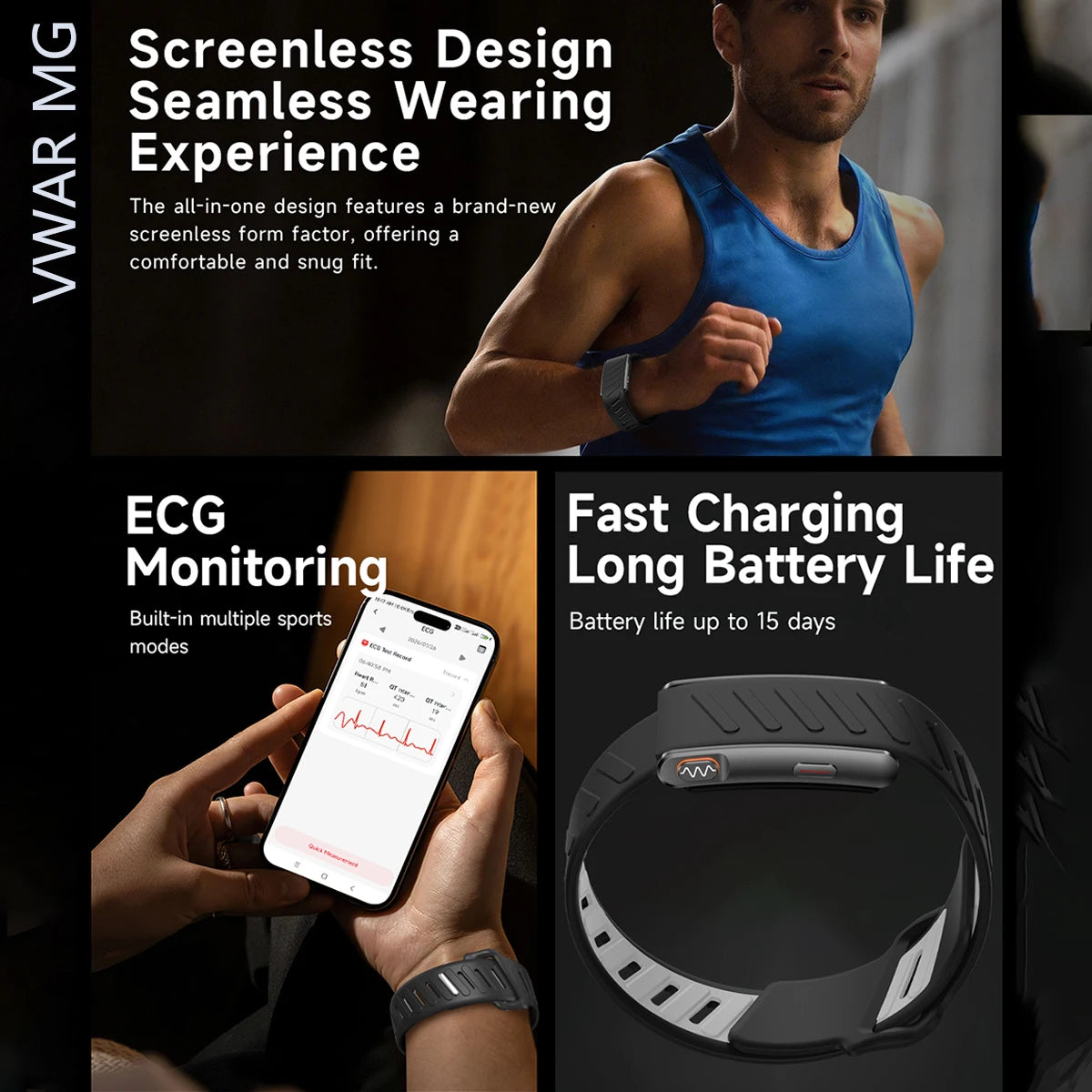 VWAR Loop Life Screenless Fitness & Health Tracker
