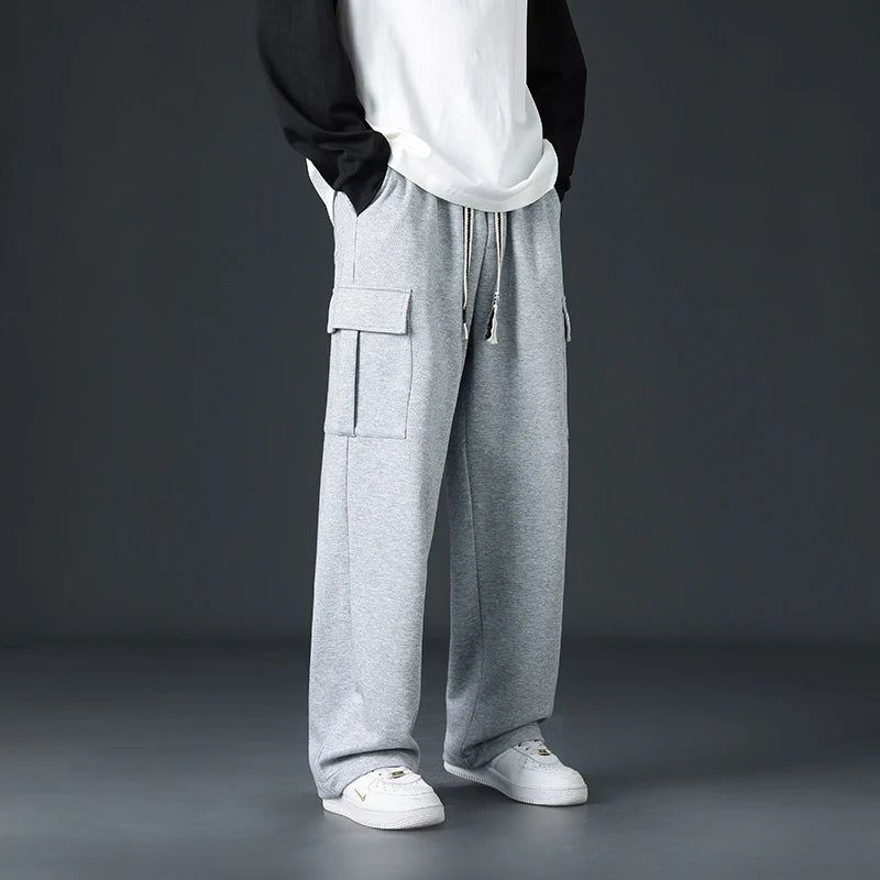 Men’s Loose-Fit Wide-Leg Joggers