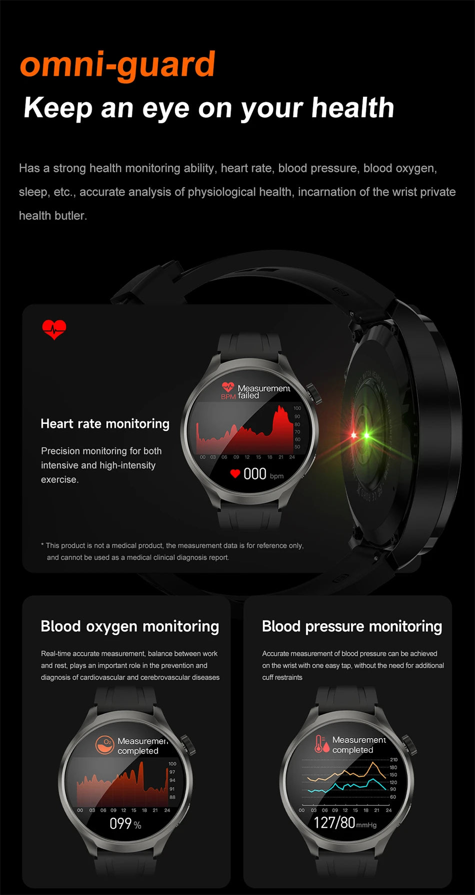 ALM TrekPro Smart Watch – 1.85” AMOLED Outdoor & Fitness Watch