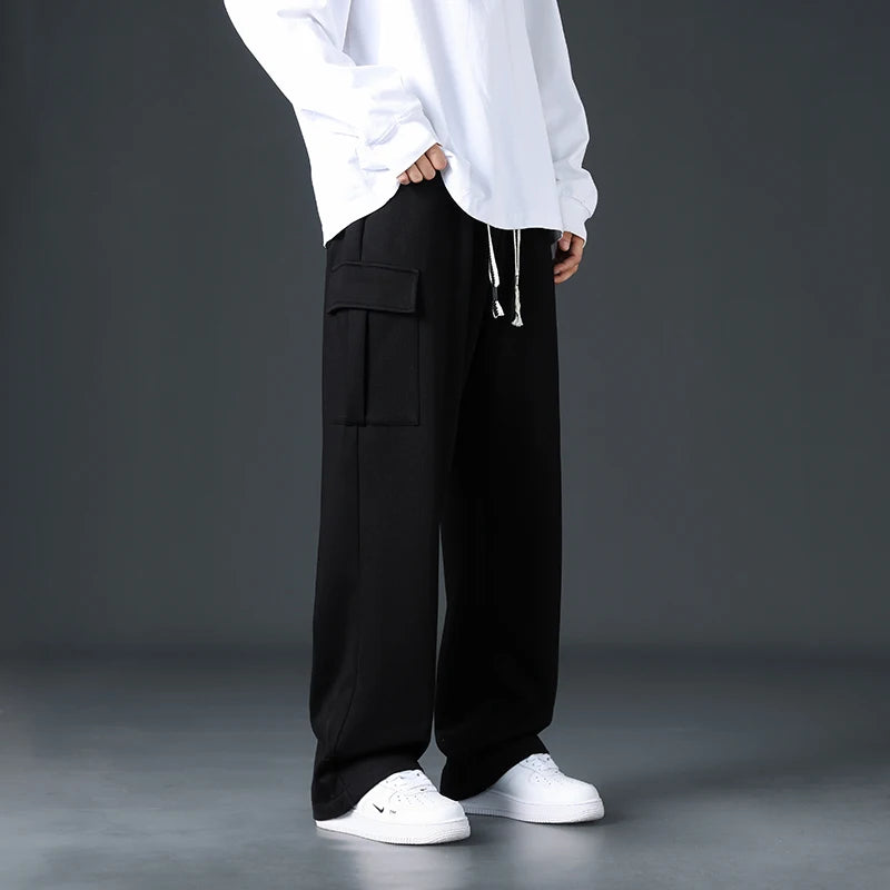 Men’s Loose-Fit Wide-Leg Joggers