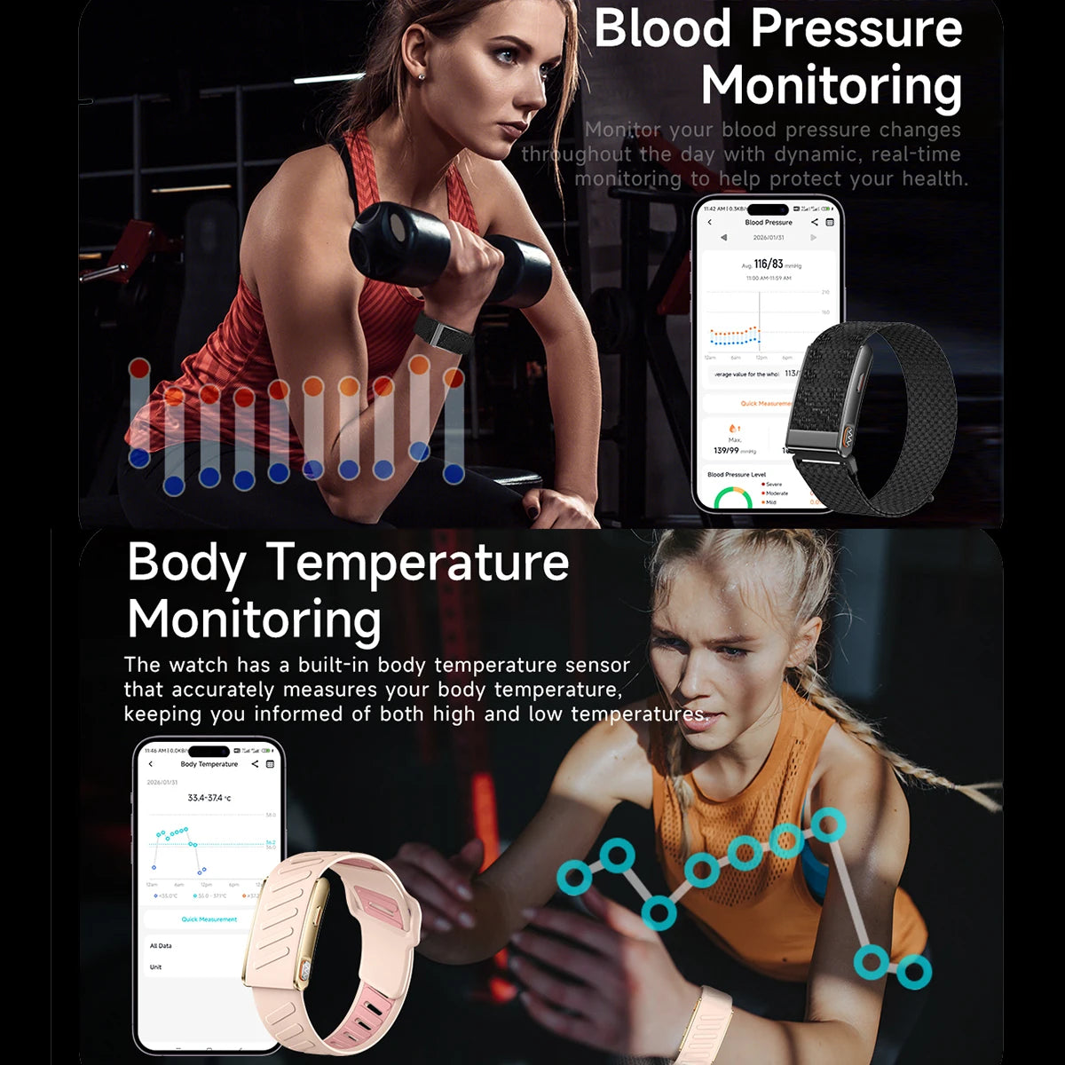 VWAR Loop Life Screenless Fitness & Health Tracker
