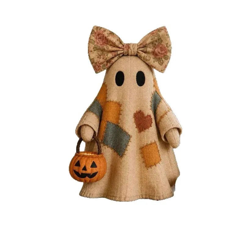 Halloween Patchwork Ghost Halloween Decor Patchwork Ghost Halloween Ornament Festival Gift Small Gifts