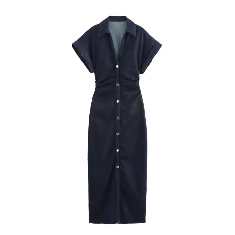 ETJ 1975 Series Women’s Denim Midi Dress