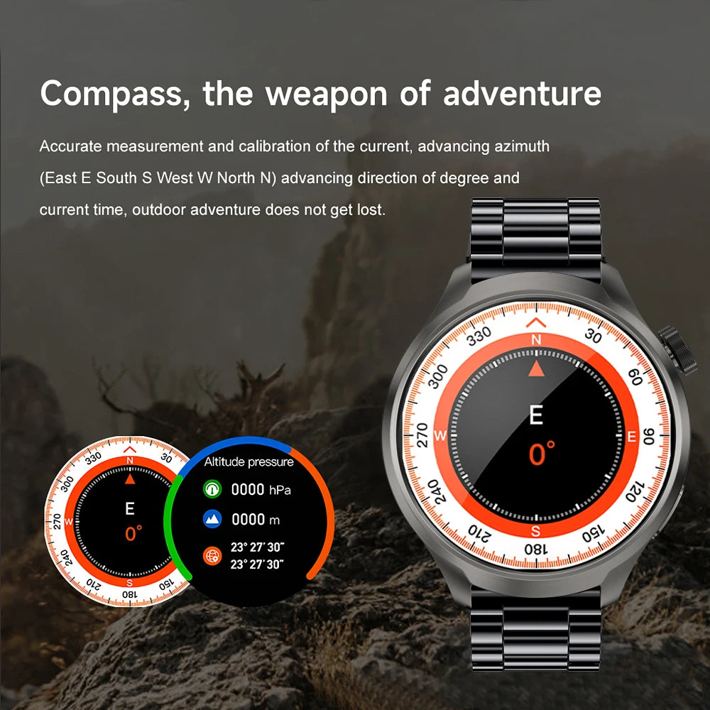 ALM TrekPro Smart Watch – 1.85” AMOLED Outdoor & Fitness Watch