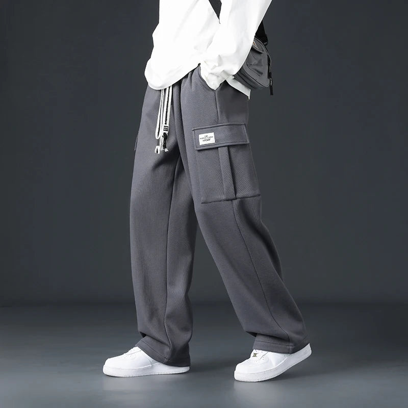 Men’s Loose-Fit Wide-Leg Joggers