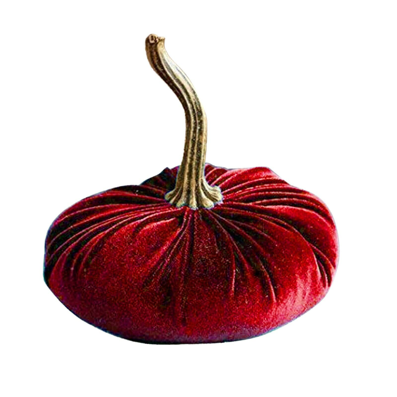 Halloween Pumpkin Plush Throw Pillows Handmade Soft Velvet Pillow Cushion Halloween Decor Ornaments Crafts Holidays Props
