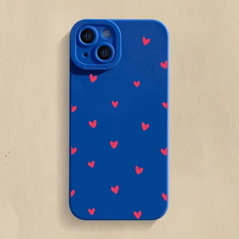 Love Heart Phone Case for iPhone – Shockproof Soft Cover
