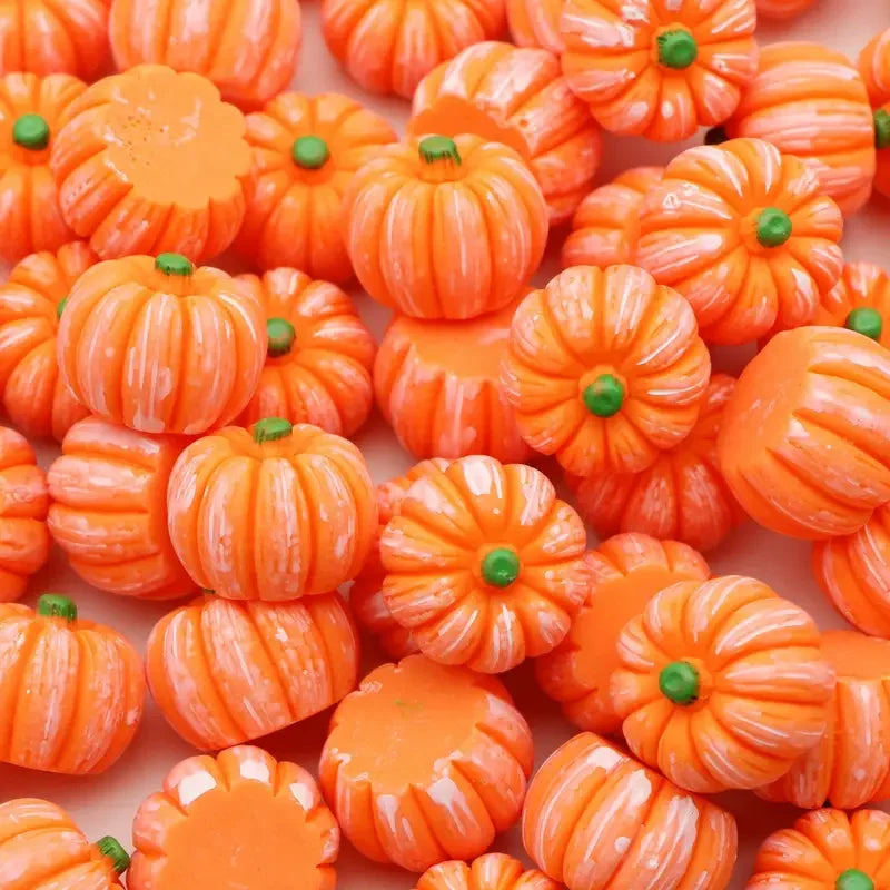5/10Pcs Mini Resin Pumpkins Miniatures, Fall Halloween Figurines, Fairy Garden Supplies, Potted Plant Terrarium Accessories