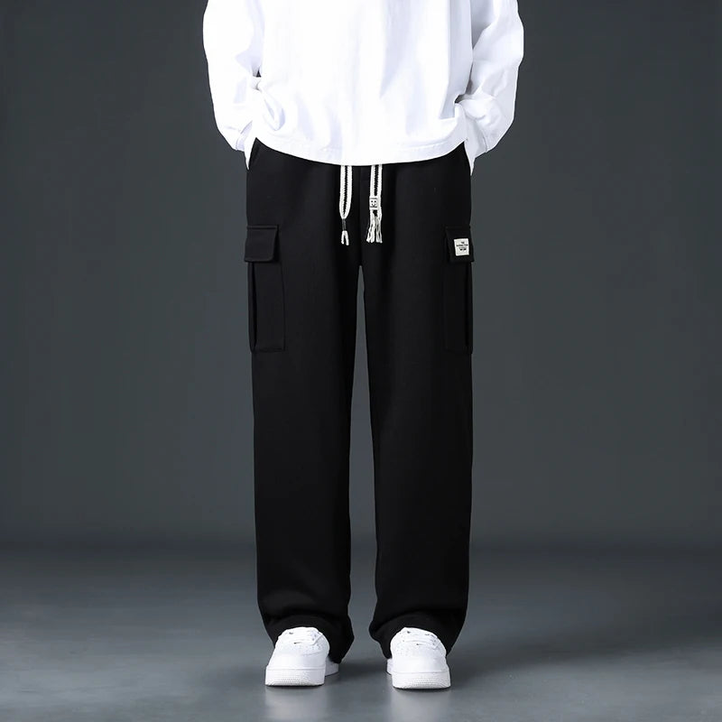 Men’s Loose-Fit Wide-Leg Joggers