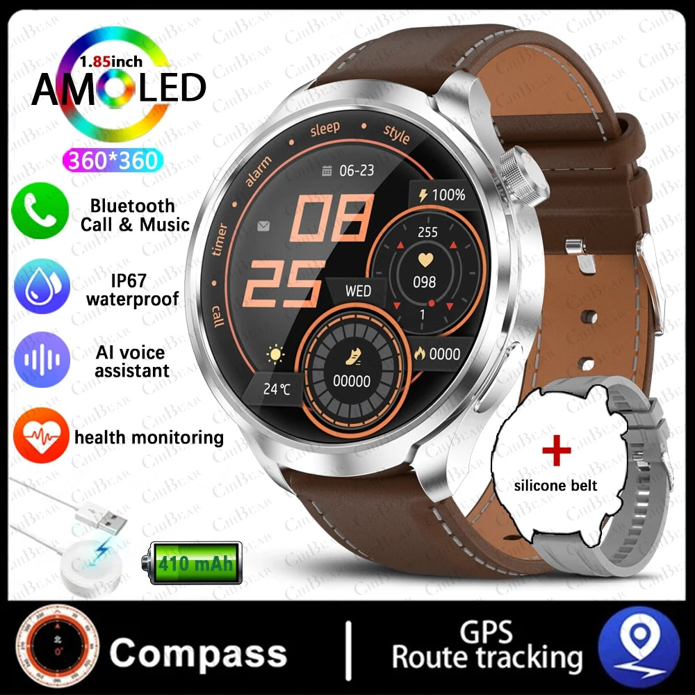 ALM TrekPro Smart Watch – 1.85” AMOLED Outdoor & Fitness Watch