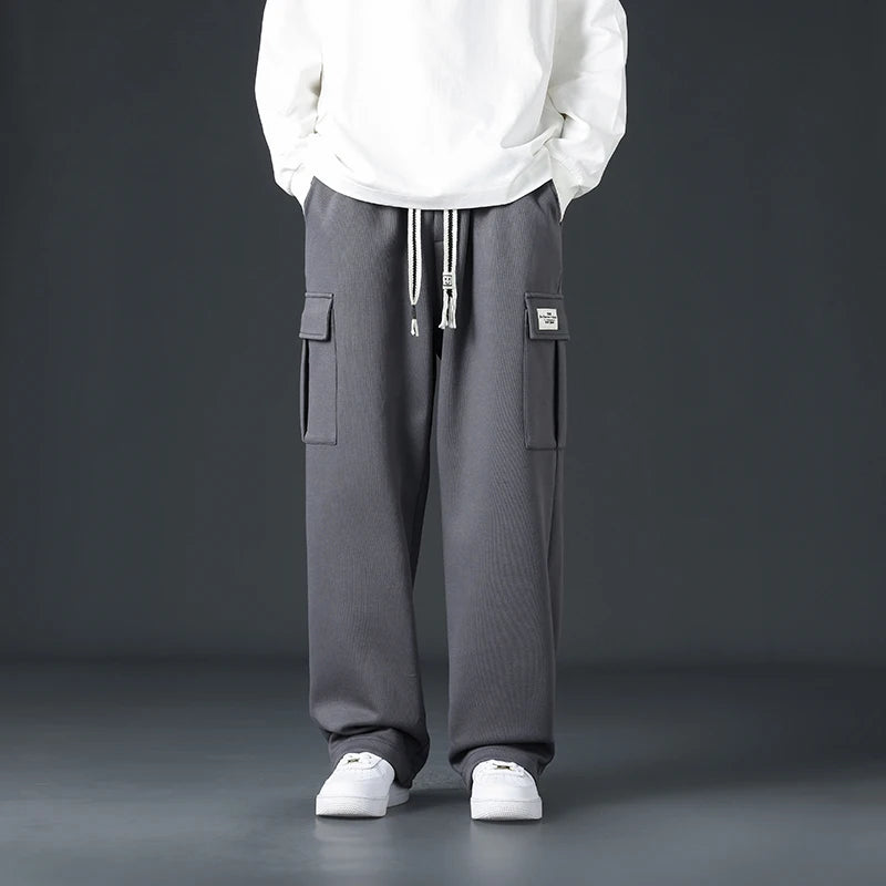 Men’s Loose-Fit Wide-Leg Joggers