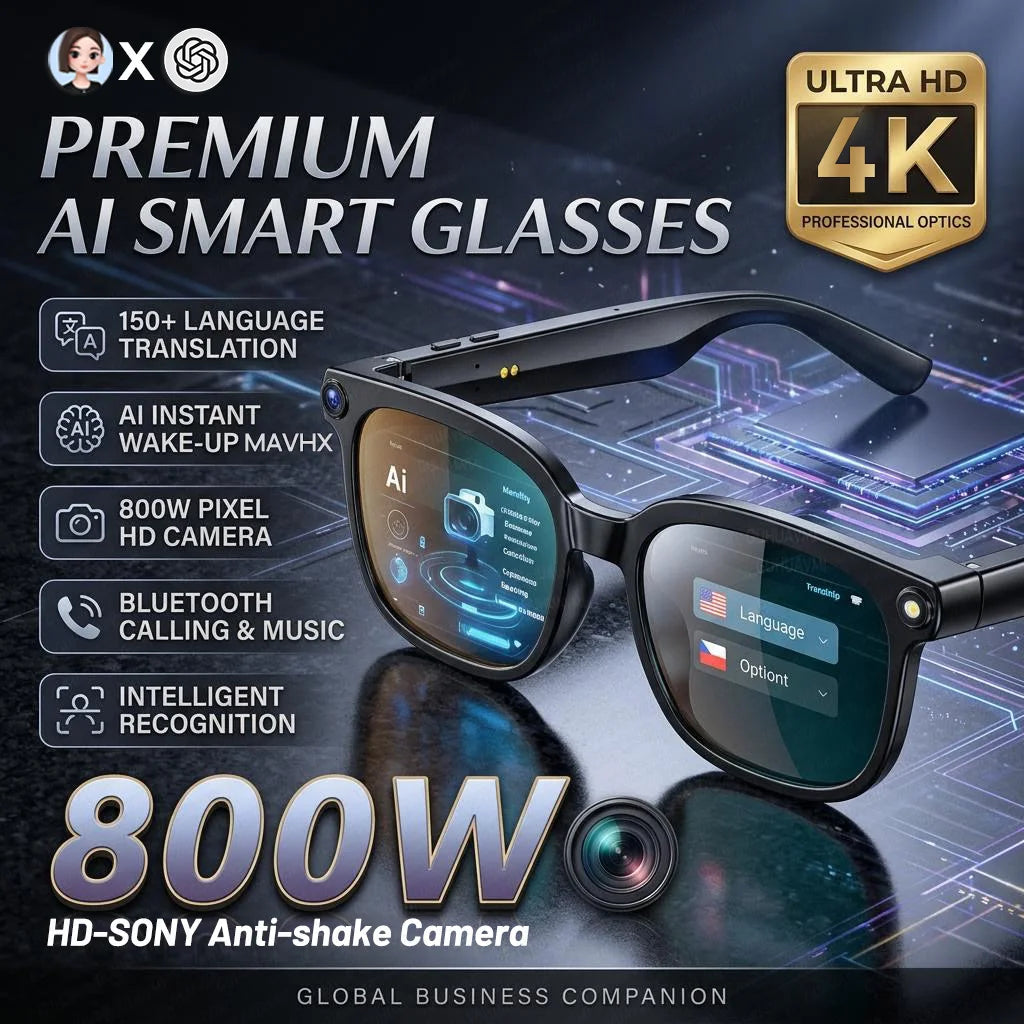 GUHUAVMI M02S AI Camera & Translation Smart Glasses