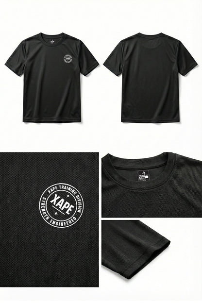 XAPE Classic Badge Logo X Tech Tee - Black