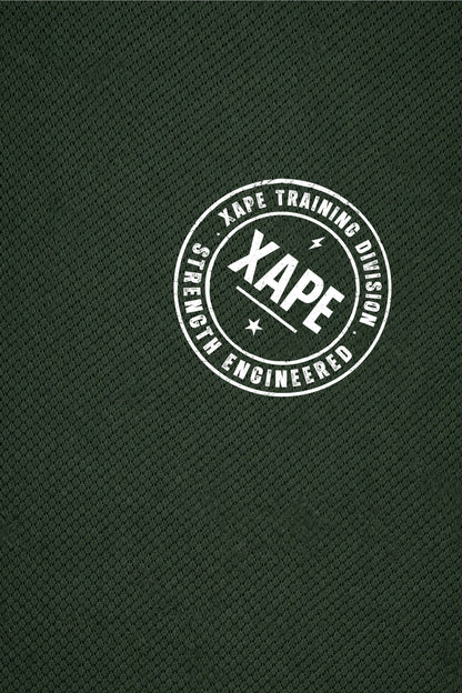 XAPE Classic Badge Logo X Tech Tee - Forest Green