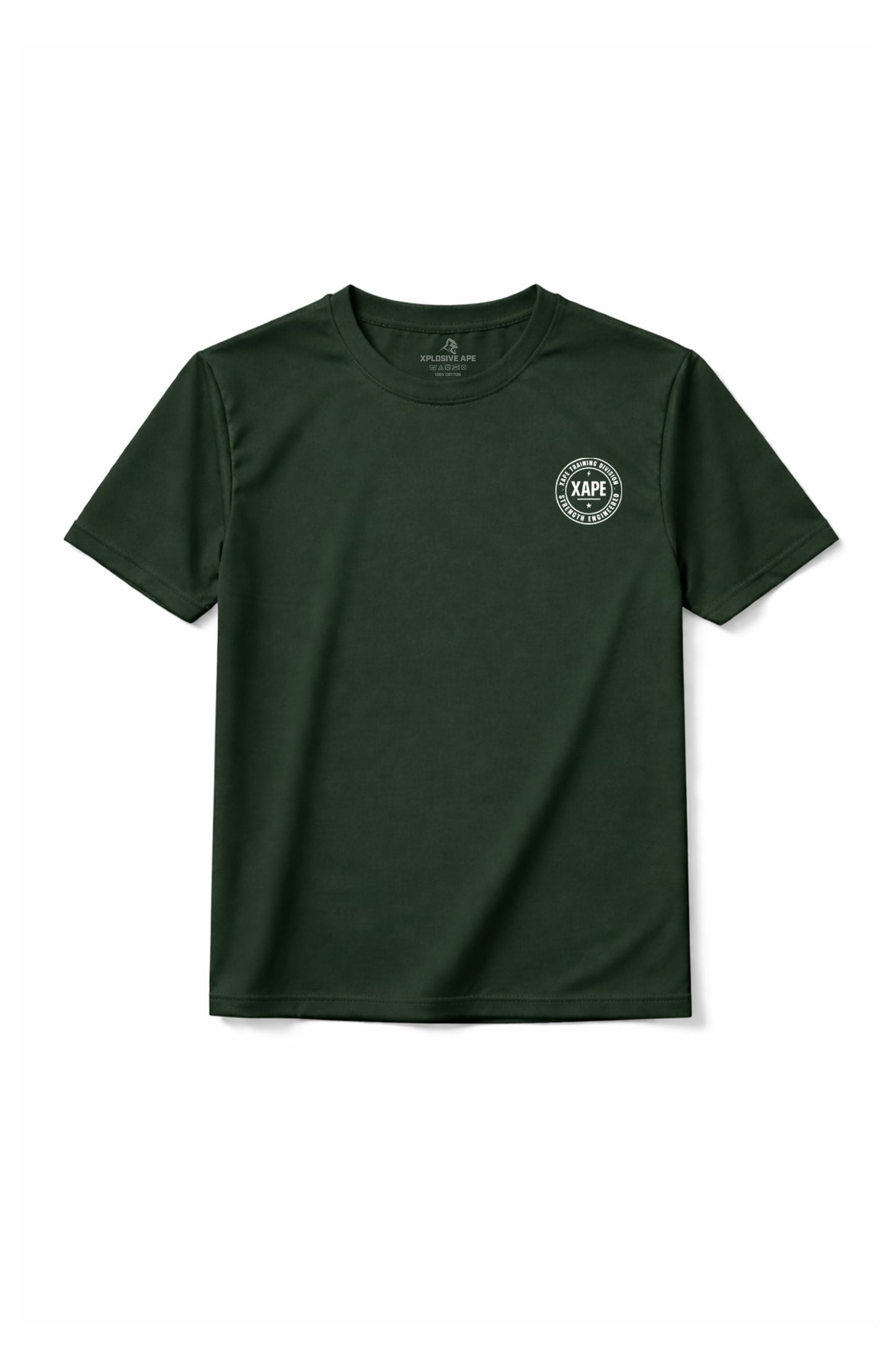 XAPE Classic Badge Logo X Tech Tee - Forest Green