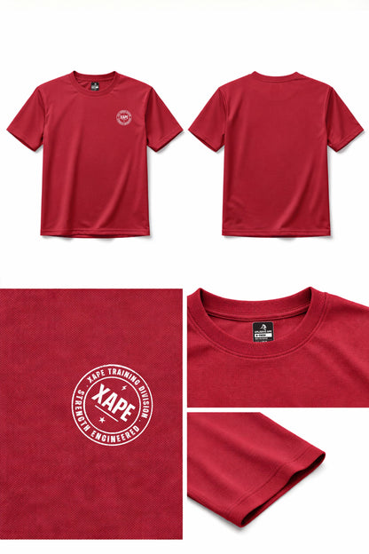 XAPE Classic Badge Logo X Tech Tee - Red