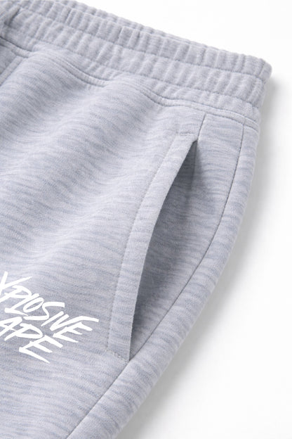 XAPE Classic Brush Script Joggers - Heather Grey