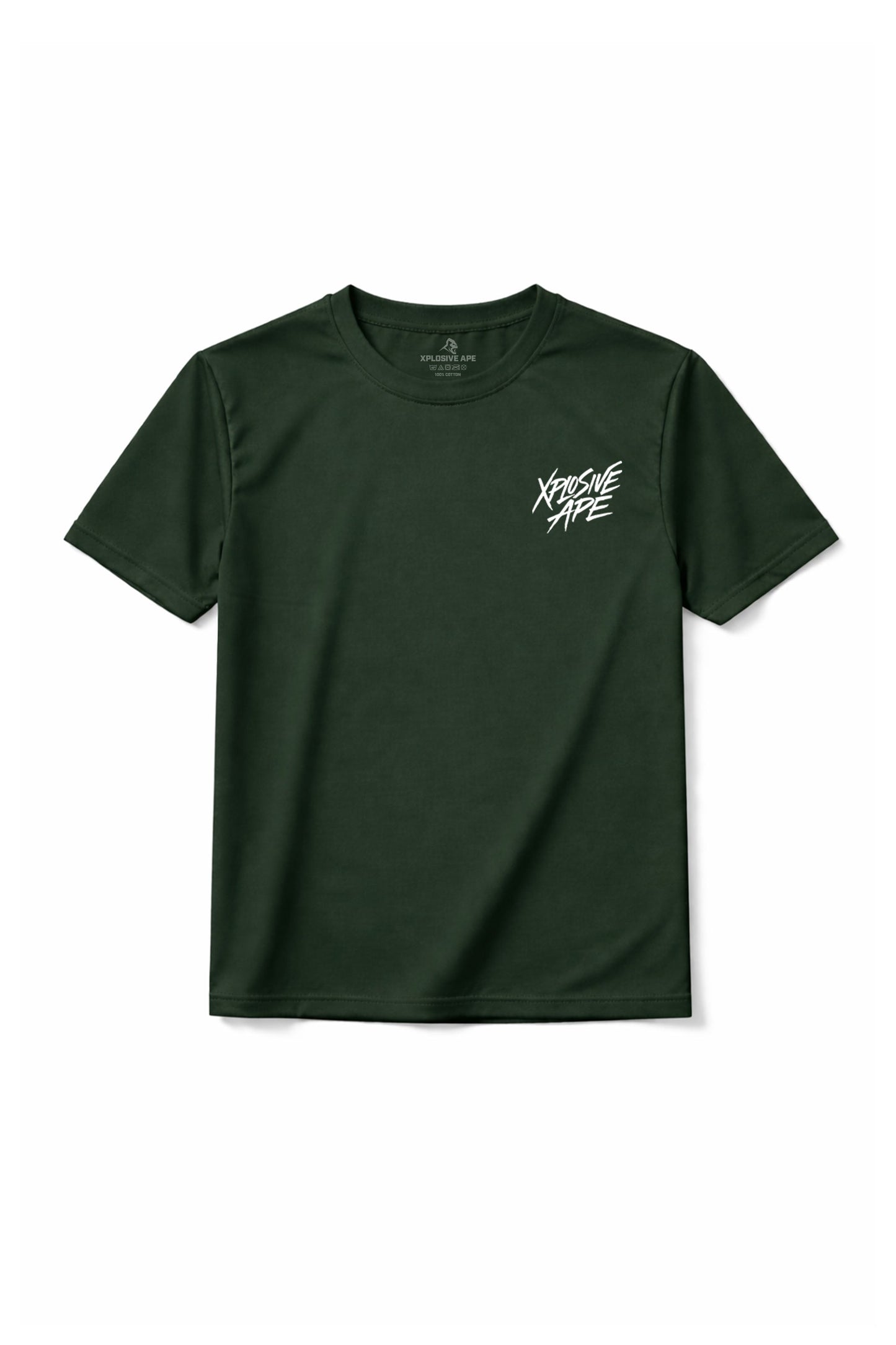 XAPE Classic Brush Script X Tech Tee - Forest Green