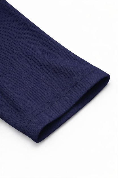 XAPE Classic Brush Script X Tech Tee - Navy