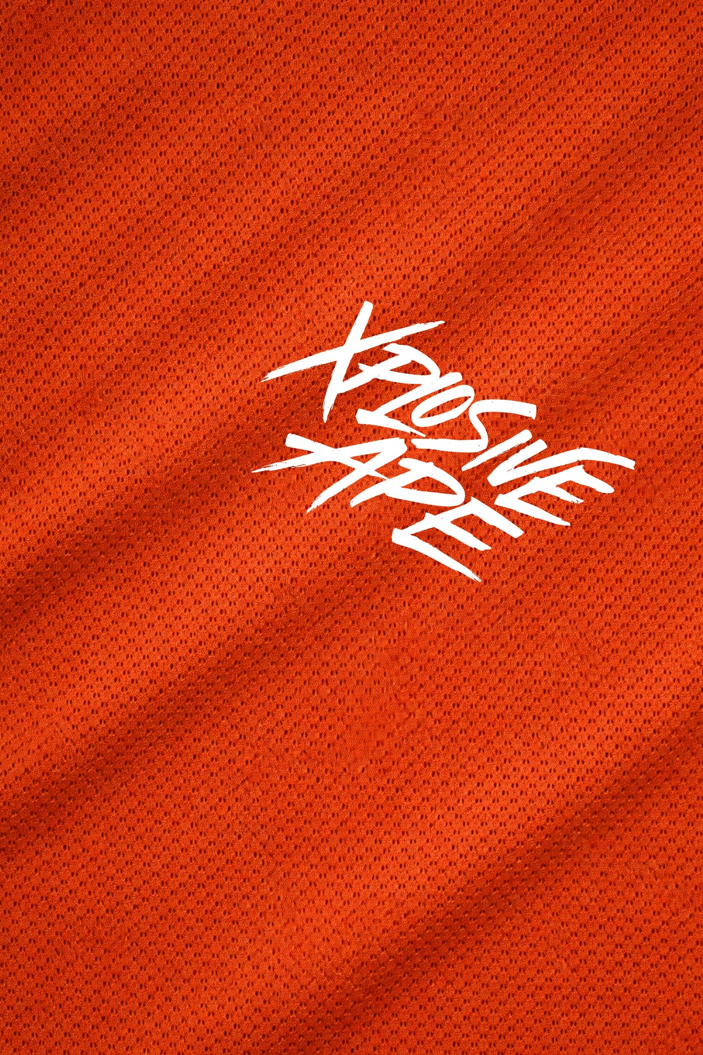 XAPE Classic Brush Script X Tech Tee - Orange