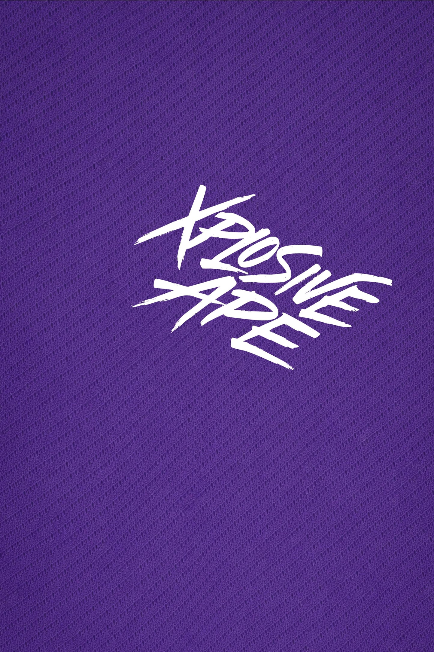 XAPE Classic Brush Script X Tech Tee - Purple